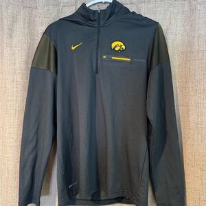 Nike Black and Yellow Zip Up Sweater